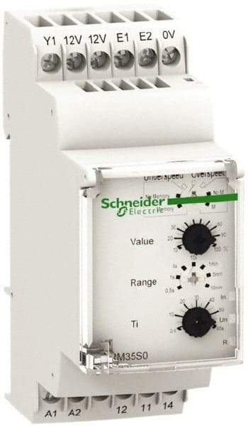 Schneider Electric - NC/NO, 24-240 VAC/DC Control Relay - DIN Rail Mount - Strong Tooling