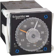 Schneider Electric - 300 hr Delay, Time Delay Relay - 5 Contact Amp, 24 to 240 VAC/VDC at 50/60 Hz - Strong Tooling