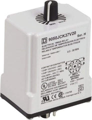 Square D - 0.3 to 30 min Delay, DPDT Time Delay Relay - 10 Contact Amp, 110 VDC & 120 VAC - Strong Tooling