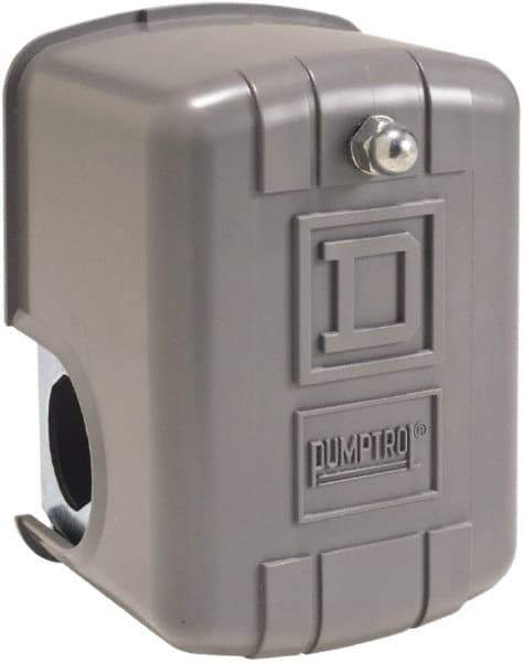 Square D - 1 and 3R NEMA Rated, 20 to 50 psi, Electromechanical Pressure and Level Switch - Adjustable Pressure, 575 VAC, L1-T1, L2-T2 Terminal, For Use with Square D Pumptrol - Strong Tooling