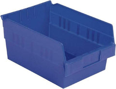 LEWISBins+ - 11-5/8" Deep, Blue Hopper Shelf Bin - 6" High x 8-3/8" Wide x 11-5/8" Long - Strong Tooling