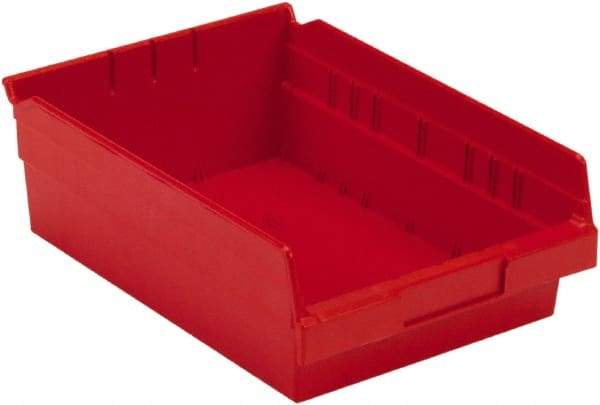 LEWISBins+ - 11-5/8" Deep, Red Hopper Shelf Bin - 4" High x 8-3/8" Wide x 11-5/8" Long - Strong Tooling