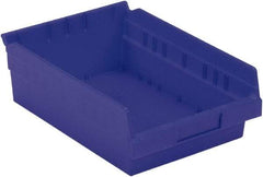 LEWISBins+ - 11-5/8" Deep, Blue Hopper Shelf Bin - 4" High x 8-3/8" Wide x 11-5/8" Long - Strong Tooling