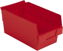 LEWISBins+ - 11-5/8" Deep, Red Hopper Shelf Bin - 6" High x 6-5/8" Wide x 11-5/8" Long - Strong Tooling