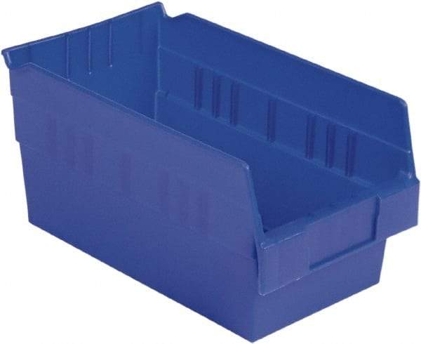 LEWISBins+ - 11-5/8" Deep, Blue Hopper Shelf Bin - 6" High x 6-5/8" Wide x 11-5/8" Long - Strong Tooling