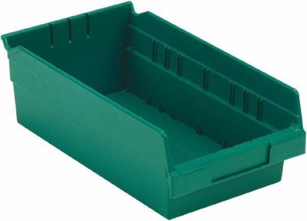 LEWISBins+ - 11-5/8" Deep, Green Hopper Shelf Bin - 4" High x 6-5/8" Wide x 11-5/8" Long - Strong Tooling