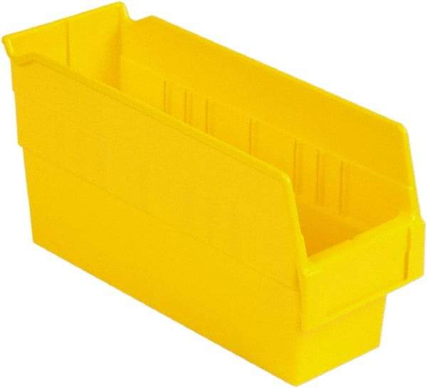 LEWISBins+ - 11-5/8" Deep, Yellow Hopper Shelf Bin - 6" High x 4-1/8" Wide x 11-5/8" Long - Strong Tooling