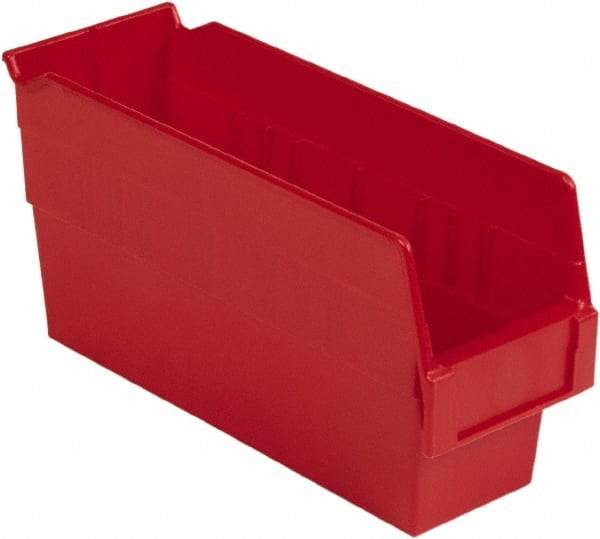 LEWISBins+ - 11-5/8" Deep, Red Hopper Shelf Bin - 6" High x 4-1/8" Wide x 11-5/8" Long - Strong Tooling