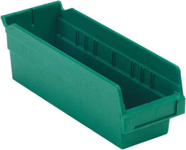 LEWISBins+ - 11-5/8" Deep, Green Hopper Shelf Bin - 4" High x 4-1/8" Wide x 11-5/8" Long - Strong Tooling