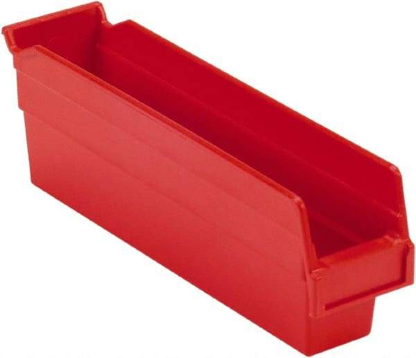 LEWISBins+ - 11-5/8" Deep, Red Hopper Shelf Bin - 4" High x 2-3/4" Wide x 11-5/8" Long - Strong Tooling