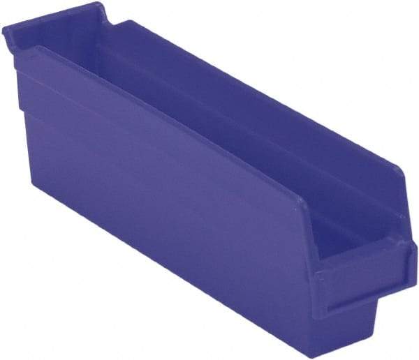 LEWISBins+ - 11-5/8" Deep, Blue Hopper Shelf Bin - 4" High x 2-3/4" Wide x 11-5/8" Long - Strong Tooling