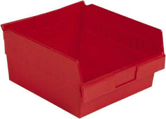 LEWISBins+ - 11-5/8" Deep, Red Hopper Shelf Bin - 6" High x 11-1/8" Wide x 11-5/8" Long - Strong Tooling