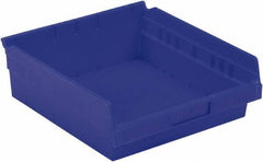 LEWISBins+ - 11-5/8" Deep, Blue Hopper Shelf Bin - 4" High x 11-1/8" Wide x 11-5/8" Long - Strong Tooling