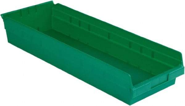 LEWISBins+ - 23-5/8" Deep, Green Hopper Shelf Bin - 4" High x 8-3/8" Wide x 23-5/8" Long - Strong Tooling