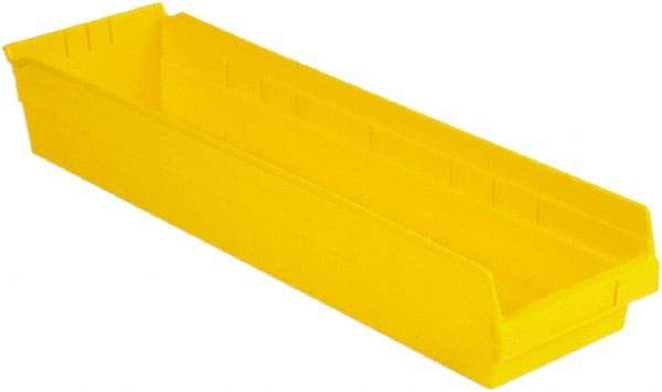 LEWISBins+ - 23-5/8" Deep, Yellow Hopper Shelf Bin - 4" High x 6-5/8" Wide x 23-5/8" Long - Strong Tooling