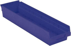 LEWISBins+ - 23-5/8" Deep, Blue Hopper Shelf Bin - 4" High x 6-5/8" Wide x 23-5/8" Long - Strong Tooling