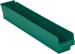 LEWISBins+ - 23-5/8" Deep, Green Hopper Shelf Bin - 4" High x 4-1/8" Wide x 23-5/8" Long - Strong Tooling