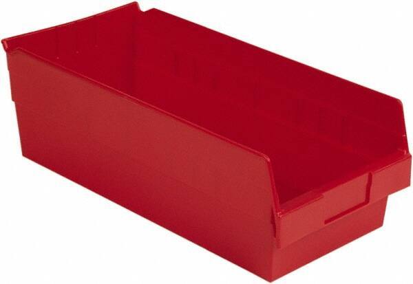 LEWISBins+ - 17-7/8" Deep, Red Hopper Shelf Bin - 6" High x 8-3/8" Wide x 17-7/8" Long - Strong Tooling