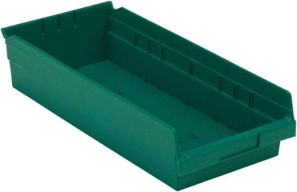 LEWISBins+ - 17-7/8" Deep, Green Hopper Shelf Bin - 4" High x 8-3/8" Wide x 17-7/8" Long - Strong Tooling