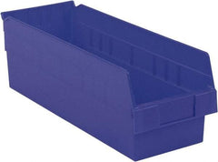 LEWISBins+ - 17-7/8" Deep, Blue Hopper Shelf Bin - 6" High x 6-5/8" Wide x 17-7/8" Long - Strong Tooling