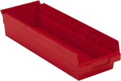 LEWISBins+ - 17-7/8" Deep, Red Hopper Shelf Bin - 4" High x 6-5/8" Wide x 17-7/8" Long - Strong Tooling