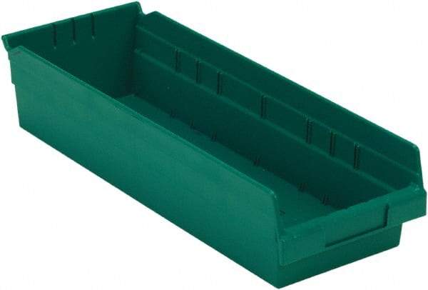 LEWISBins+ - 17-7/8" Deep, Green Hopper Shelf Bin - 4" High x 6-5/8" Wide x 17-7/8" Long - Strong Tooling