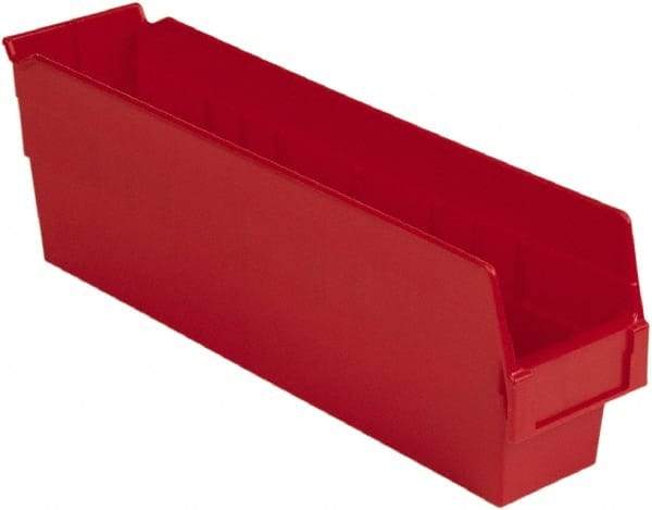 LEWISBins+ - 17-7/8" Deep, Red Hopper Shelf Bin - 6" High x 4-1/8" Wide x 17-7/8" Long - Strong Tooling