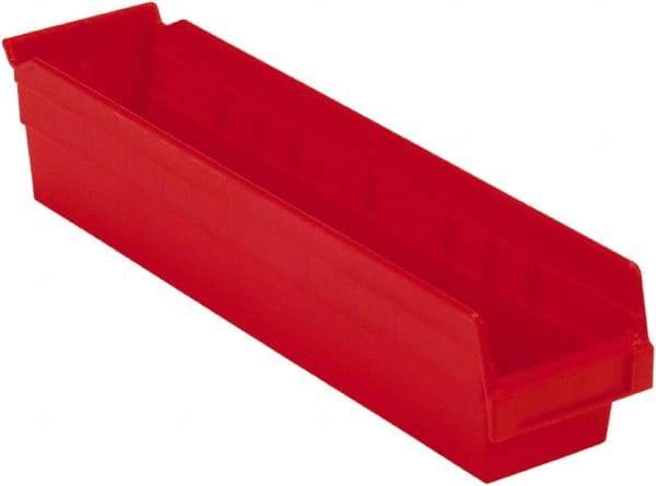 LEWISBins+ - 17-7/8" Deep, Red Hopper Shelf Bin - 4" High x 4-1/8" Wide x 17-7/8" Long - Strong Tooling