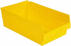 LEWISBins+ - 17-7/8" Deep, Yellow Hopper Shelf Bin - 6" High x 11-1/8" Wide x 17-7/8" Long - Strong Tooling