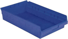 LEWISBins+ - 17-7/8" Deep, Blue Hopper Shelf Bin - 4" High x 11-1/8" Wide x 17-7/8" Long - Strong Tooling