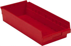 LEWISBins+ - 17-7/8" Deep, Red Hopper Shelf Bin - 4" High x 8-3/8" Wide x 17-7/8" Long - Strong Tooling