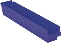 LEWISBins+ - 23-5/8" Deep, Blue Hopper Shelf Bin - 4" High x 4-1/8" Wide x 23-5/8" Long - Strong Tooling