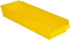 LEWISBins+ - 23-5/8" Deep, Yellow Hopper Shelf Bin - 4" High x 8-3/8" Wide x 23-5/8" Long - Strong Tooling