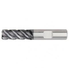 3/8x3/8x5/8x2-1/4 .030R 4FL Carbide Roughing End Mill-Round Shank-AlTiN - Strong Tooling