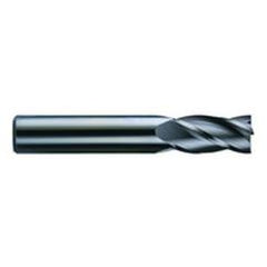1 Dia. x 6 Overall Length 4-Flute Square End Solid Carbide SE End Mill-Round Shank-Center Cut-AlTiN - Strong Tooling