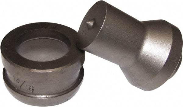 Cleveland Steel Tool - 3/4 Inch Long x 3/4 Inch Diameter Round Ironworker Die - 3/4 Inch Head Height - Strong Tooling