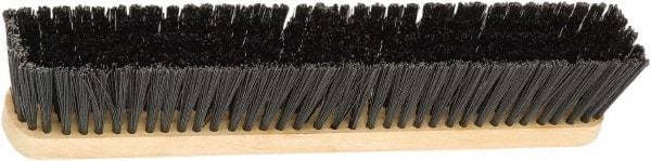 Harper Brush - 18" Medium Duty Polypropylene Push Broom - 2-7/8" Bristle Length, Wood Block, Bolt-On Handle Connection, Handle Sold Separately - Strong Tooling