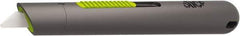 Slice - Retractable Utility Knife - 5.3" Blade, Black Rubber Handle, 1 Blade Included - Strong Tooling