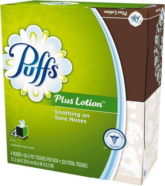 Puffs - Decorative Box of White Facial Tissues - 1 Ply - Strong Tooling