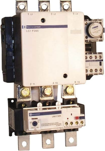 Schneider Electric - 3 Pole, 120 Coil VAC, 265 Amp at 440 VAC, Nonreversible IEC Contactor - Bureau Veritas, CCC, CSA, DNV, EN/IEC 60947-1, EN/IEC 60947-4-1, GL, JEM 1038, LROS, RINA, RMRoS, RoHS Compliant, UL Listed - Strong Tooling