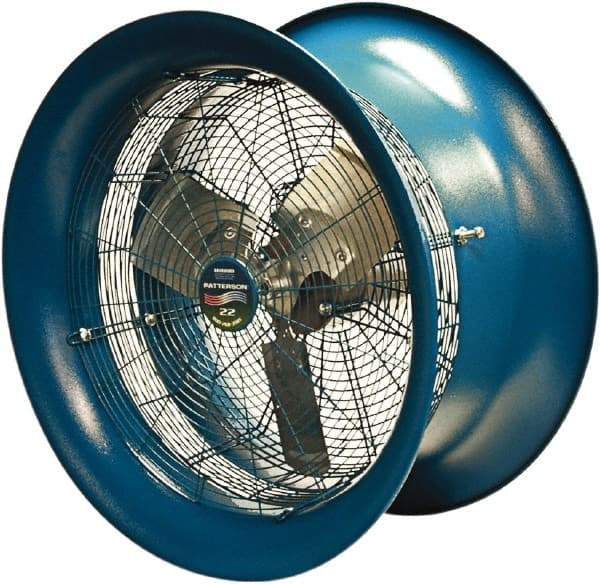 Patterson Fan - 22" Blade, 1/2 hp, 5,570 CFM, Industrial Circulation Fan - Suspension, 208-230/460 Volts, 1 Speed - Strong Tooling