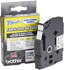 Brother - 1/2" Wide x 108" Long, White Label Tape - For Label Maker - Strong Tooling