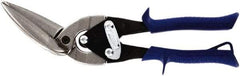 Midwest Snips - 2-3/8" Length of Cut, Straight Pattern Offset Aviation Snip - 10-1/2" OAL, 20 AWG Steel Capacity - Strong Tooling