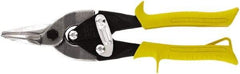 Midwest Snips - 1-3/8" Length of Cut, Straight Pattern Aviation Snip - 10" OAL, 18 AWG Steel Capacity - Strong Tooling