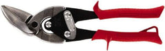 Midwest Snips - 1-1/4" Length of Cut, Left Pattern Offset Aviation Snip - 9-3/4" OAL, 18 AWG Steel Capacity - Strong Tooling