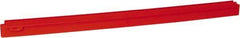 Vikan - 27.6" Polypropylene Blade Squeegee Refill - Threaded End, Double Edge, Red, Polypropylene Holder, Use with 77154 - Strong Tooling