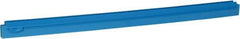 Vikan - 27.6" Polypropylene Blade Squeegee Refill - Threaded End, Double Edge, Blue, Polypropylene Holder, Use with 77153 - Strong Tooling