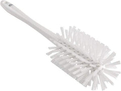 Vikan - 3-1/2" Diam Polyester Bottle Brush - 17" OAL, 6-1/4" Head Length, Polypropylene Handle - Strong Tooling