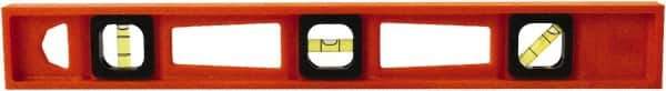 Johnson Level & Tool - 18" Long 3 Vial I-Beam Level - Structo-Cast, Orange - Strong Tooling