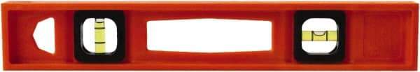 Johnson Level & Tool - 14" Long 2 Vial I-Beam Level - Structo-Cast, Orange - Strong Tooling